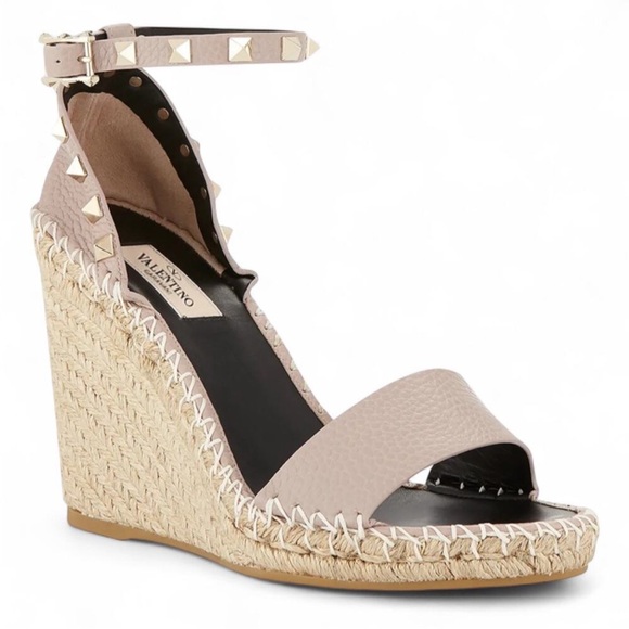 Valentino Garavani Shoes - Valentino poudre Rockstud espadrille
